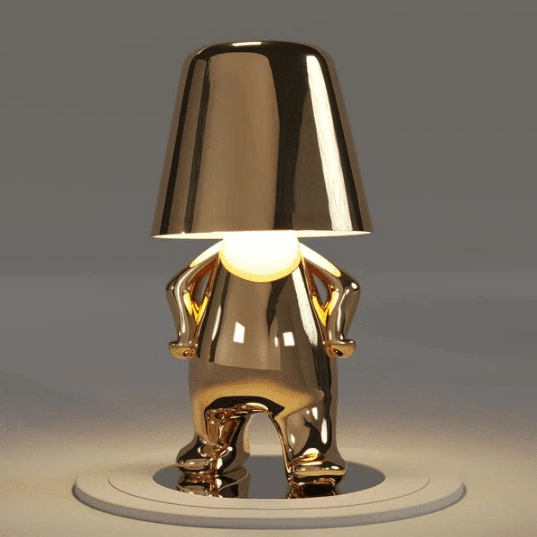 Whimsical Humanoid Resin Floor Lamp with Touch Control - Kolise