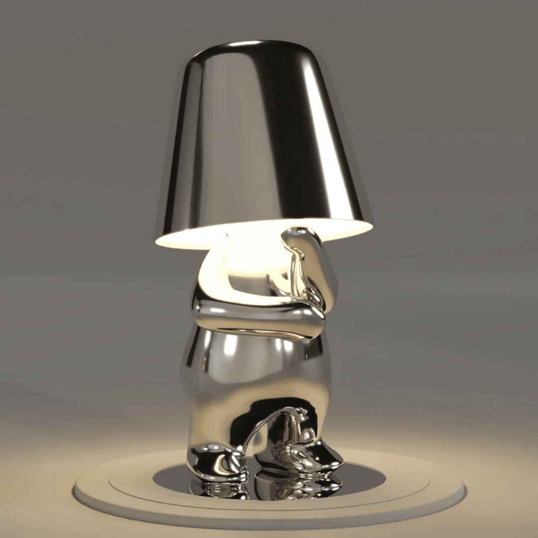 Whimsical Humanoid Resin Floor Lamp with Touch Control - Kolise