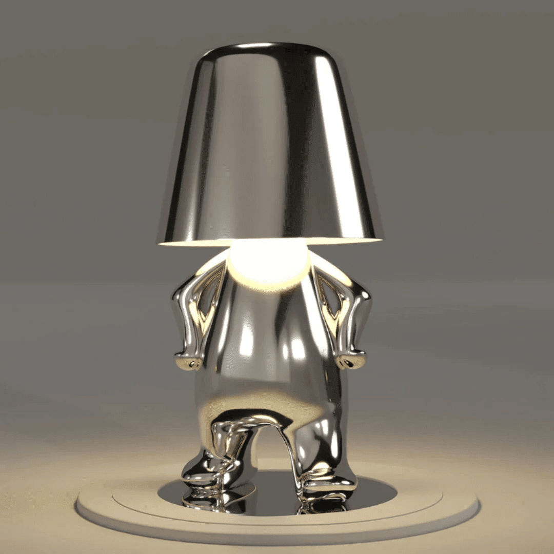 Whimsical Humanoid Resin Floor Lamp with Touch Control - Kolise
