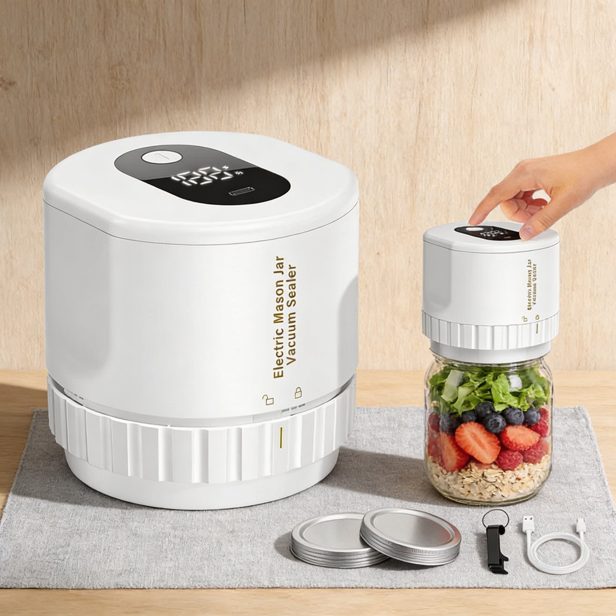 Electric Food Vacuum Sealer Kit | Compact Design for Effortless Preservation - Kolise