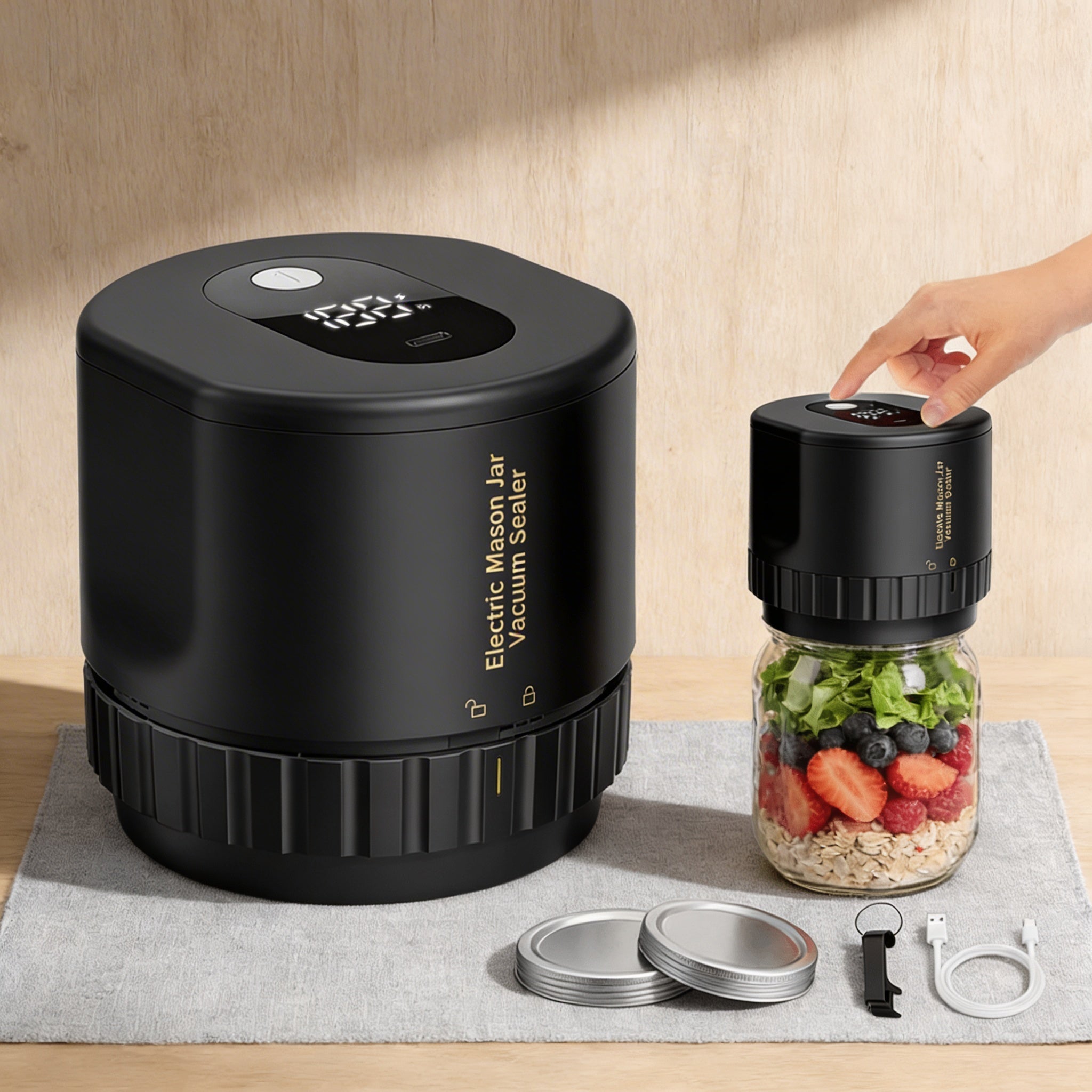 Electric Food Vacuum Sealer Kit | Compact Design for Effortless Preservation - Kolise