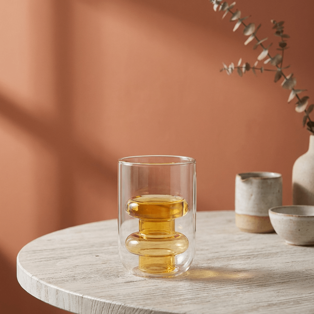 Elegant Glass Vase | Large Clear Flower Vase with Minimalist Design | Perfect for Hydroponic Plants - Kolise