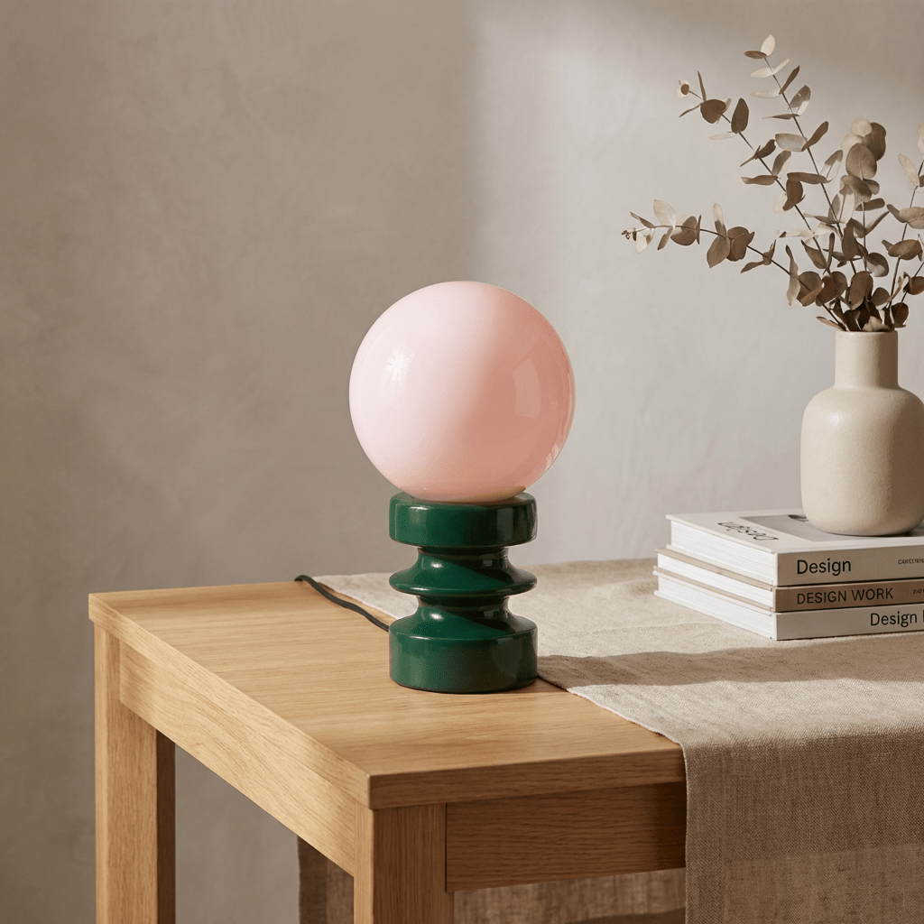 Siren Lamp | Vintage Timber & Glass Design with Warm Glow - Kolise