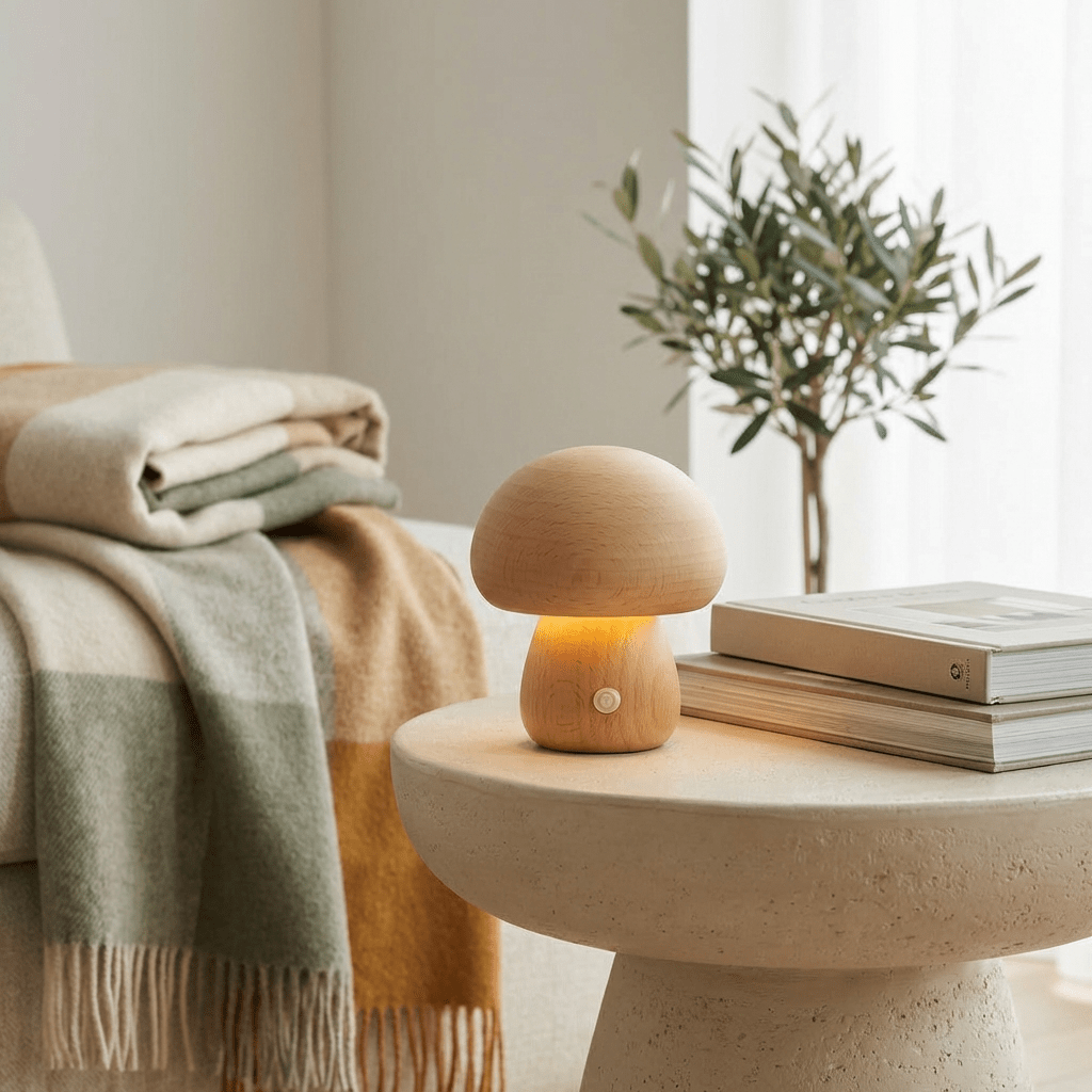 Timber Mushroom Lamp - Kolise