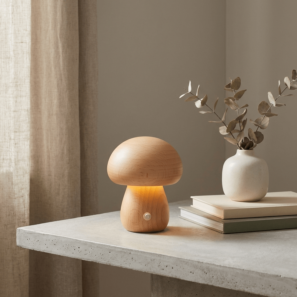 Timber Mushroom Lamp - Kolise