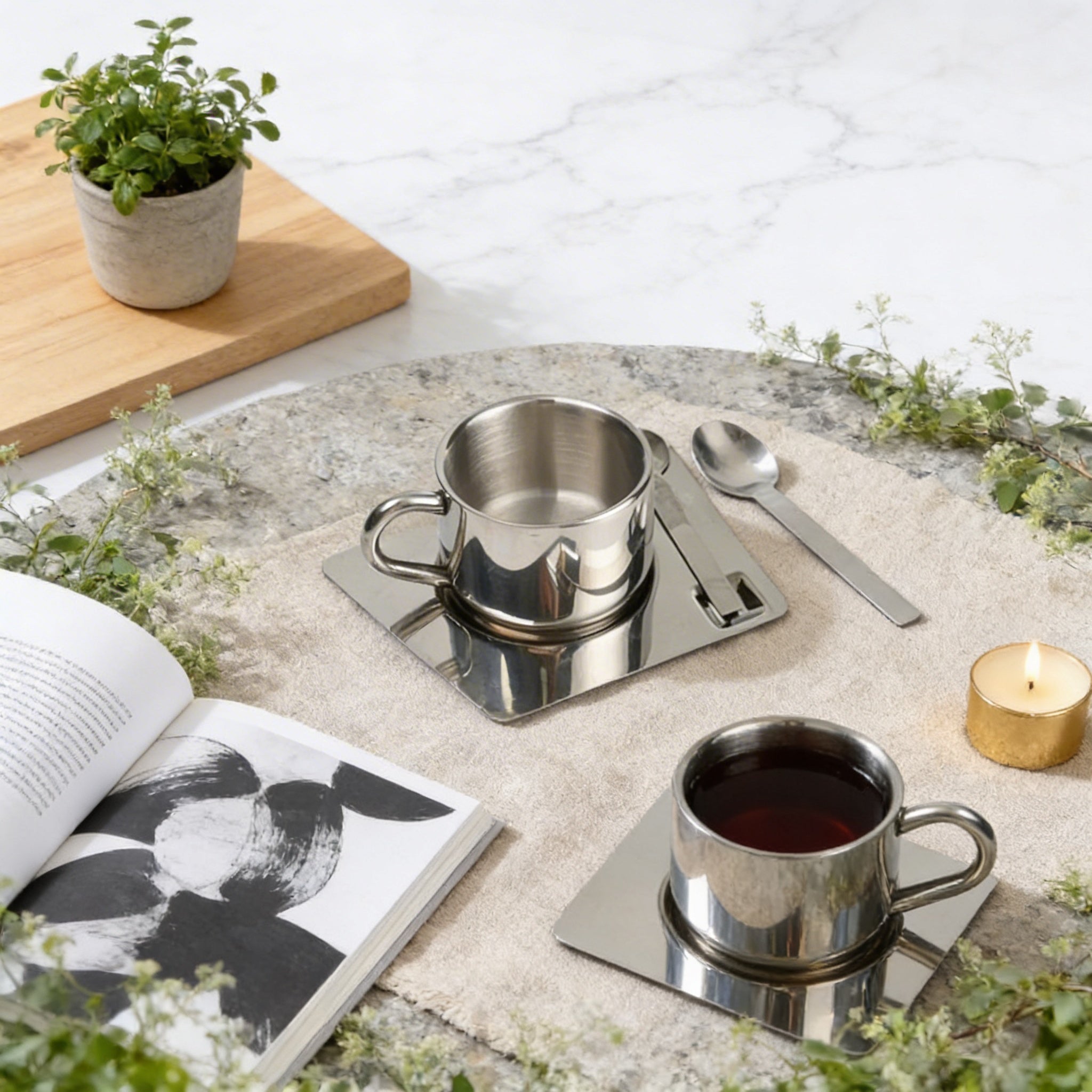 Kupe Coffee Mug Set | Food Grade Stainless Steel Mug - Kolise
