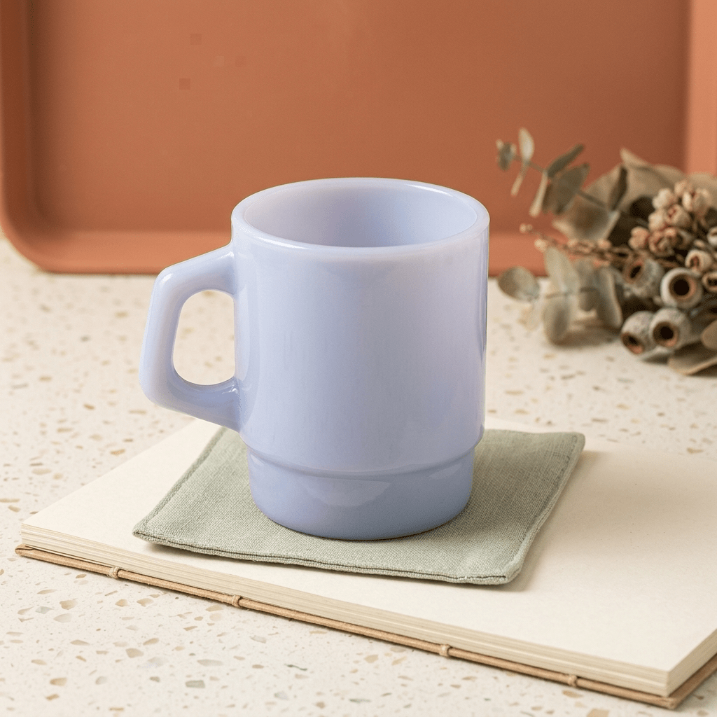 Vibrant Glass Jade Mug - Kolise