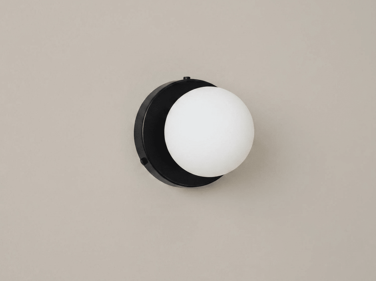 Coloured Glass Wall Sconce — Adjustable Cord LED Light - Kolise