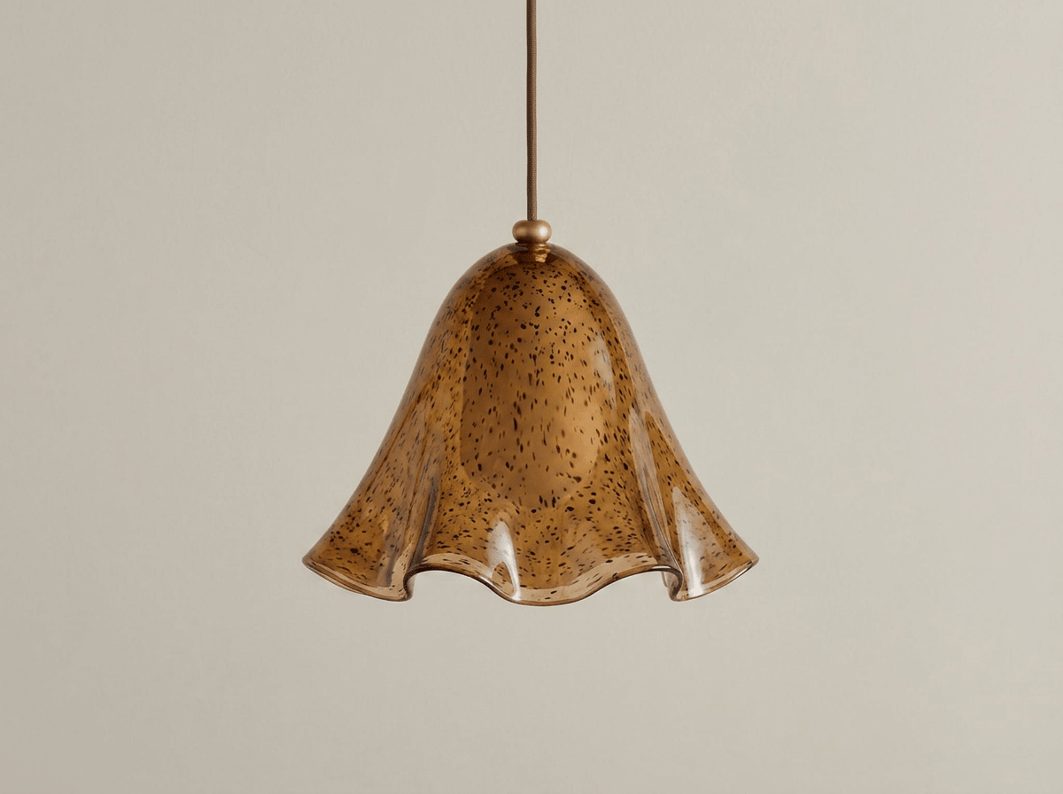 Meadow Glass Pendant Light with Copper Cord - Kolise