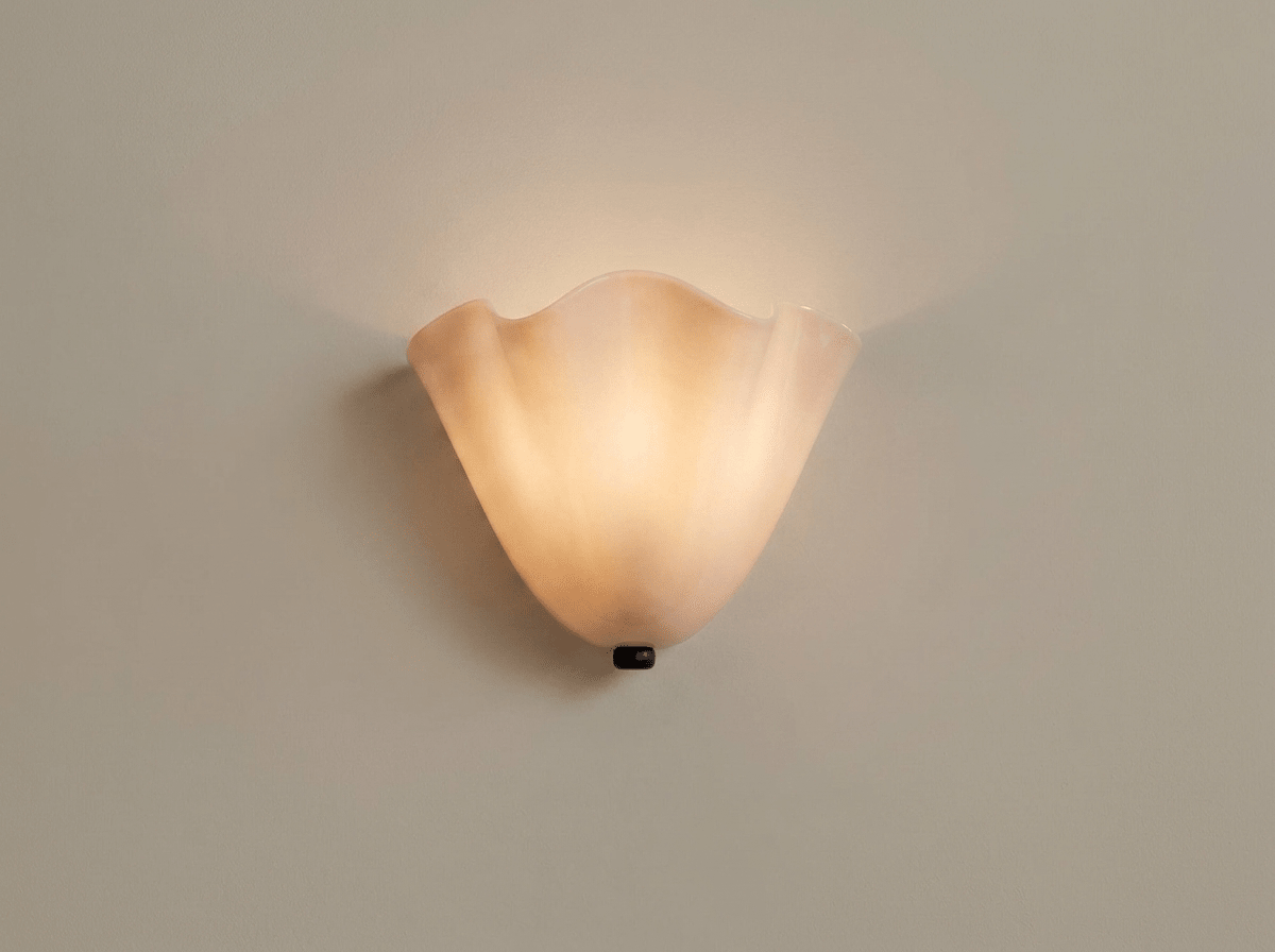 Willow Glass and Brass LED Wall Sconce - Kolise