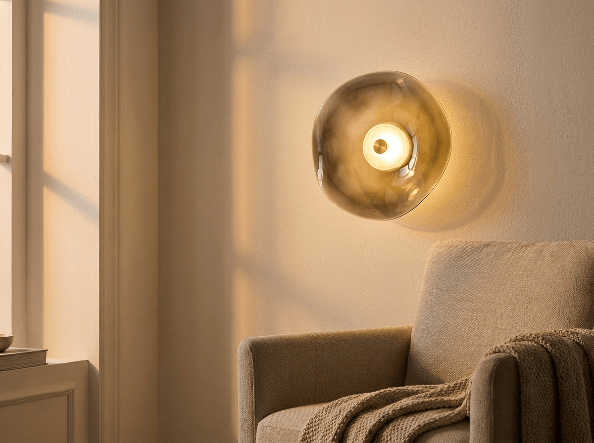 Haven Glass Dome Wall Sconce with Built-in LED - Kolise