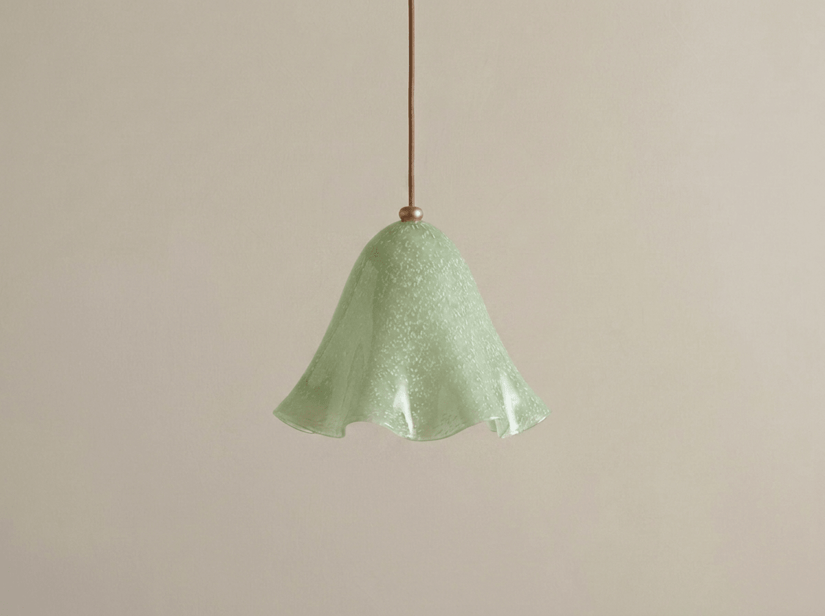 Meadow Glass Pendant Light with Copper Cord - Kolise