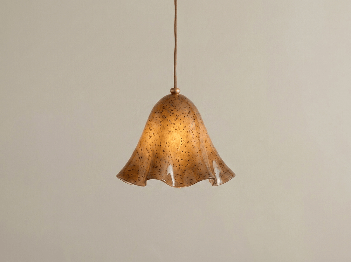 Meadow Glass Pendant Light with Copper Cord - Kolise