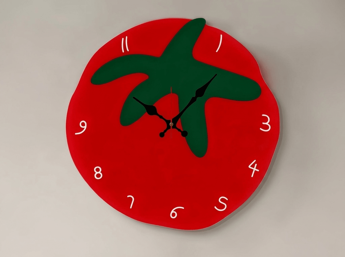 Harvest Tomato Silent Wall Clock | Playful Decor for Kitchen & Home - Kolise