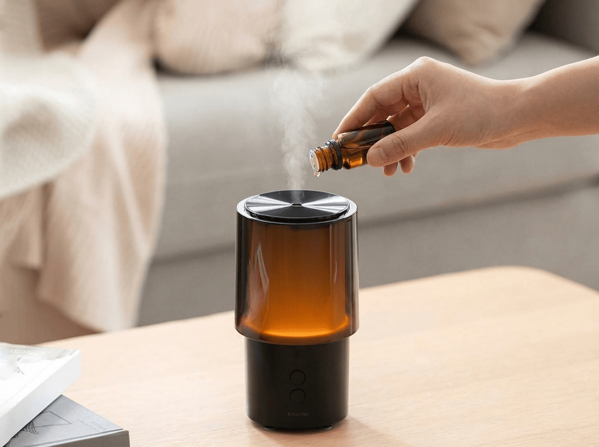 Haven Ultrasonic Aroma Diffuser | Mist Humidifier with Ambient Glow - Kolise