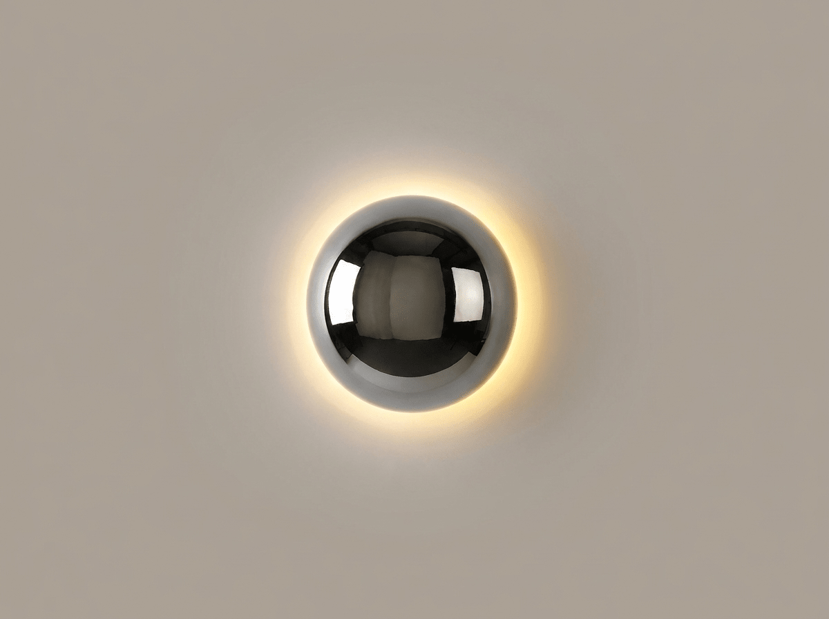 Orbit Circular Wall Sconce | Minimalist Metal Wall Light - Kolise