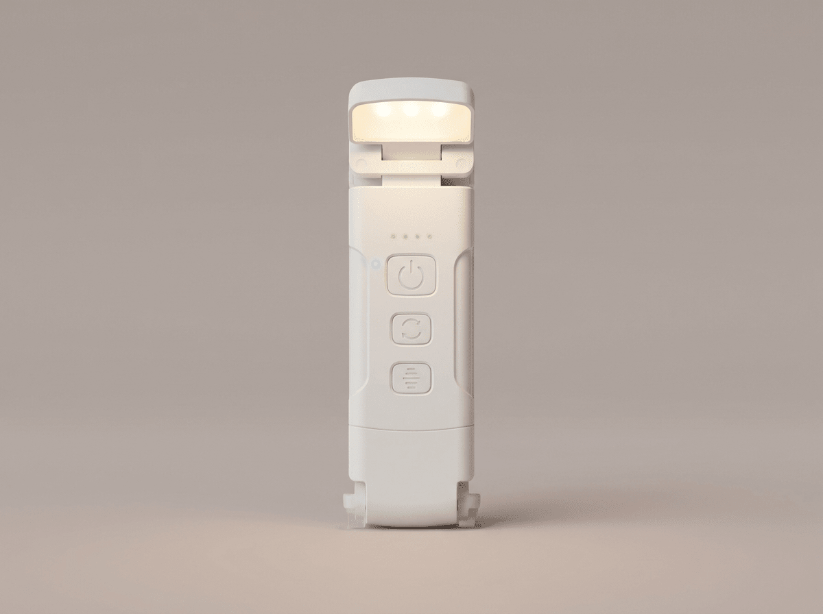 Chapter Clip-On Book Light | Rechargeable Reading Lamp with Auto Timer - Kolise