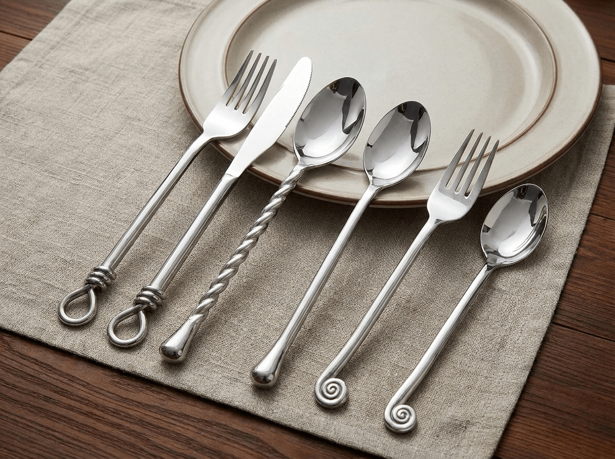 Harbor Spiral Cutlery Set | Premium Stainless Steel Dinnerware - Kolise