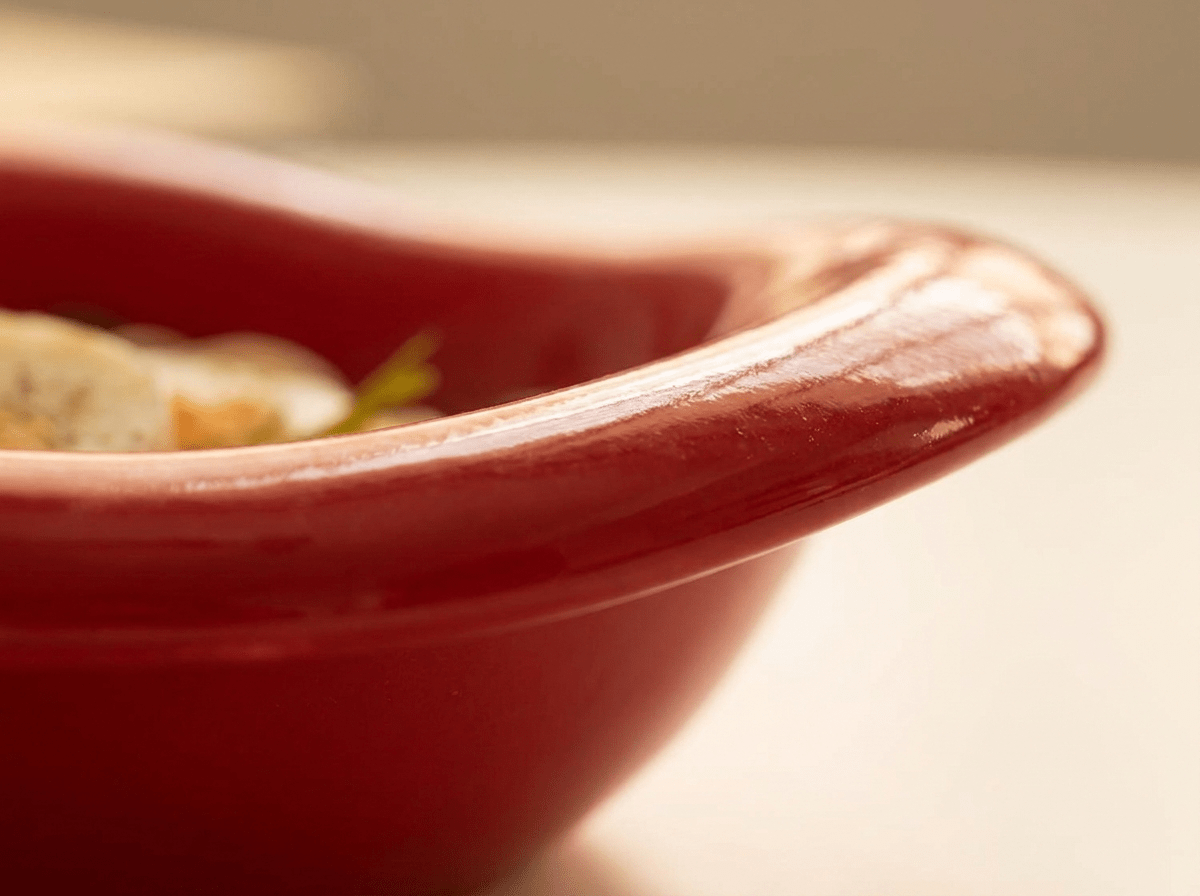 Ripple Ceramic Salad Bowl | Wavy Organic Dining Bowl - Kolise