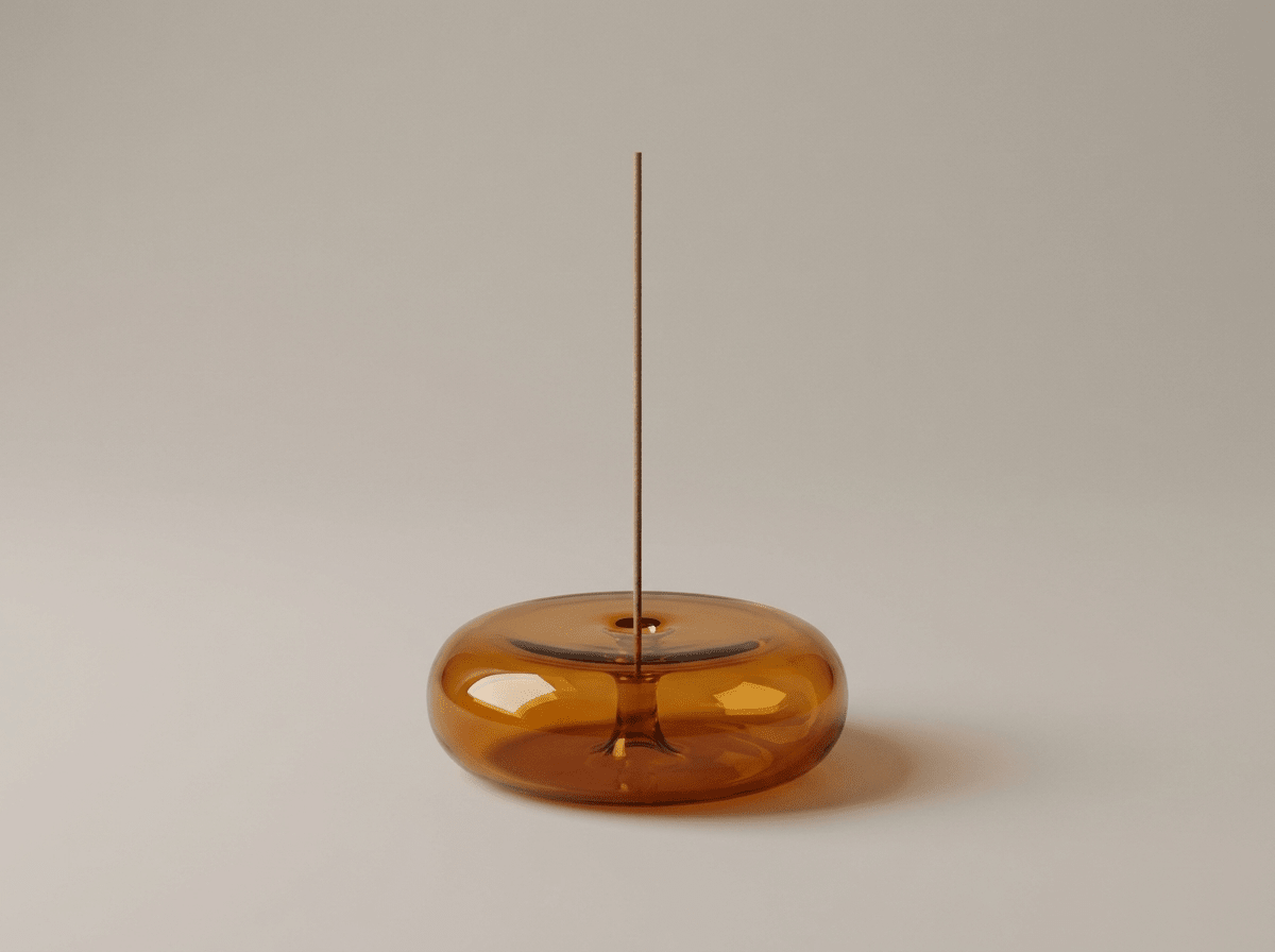 Halo Glass Incense Disc | Circular Glass Burner for Home Fragrance - Kolise