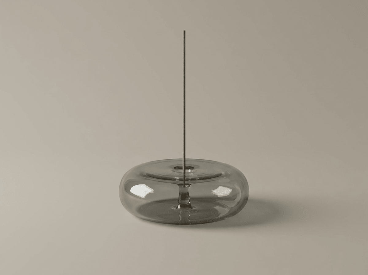 Halo Glass Incense Disc | Circular Glass Burner for Home Fragrance - Kolise