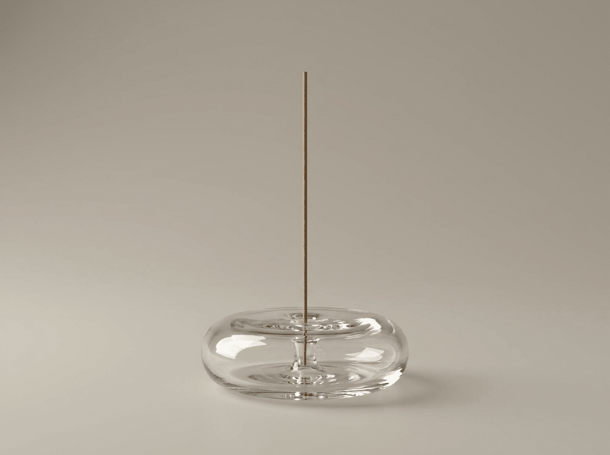 Halo Glass Incense Disc | Circular Glass Burner for Home Fragrance - Kolise