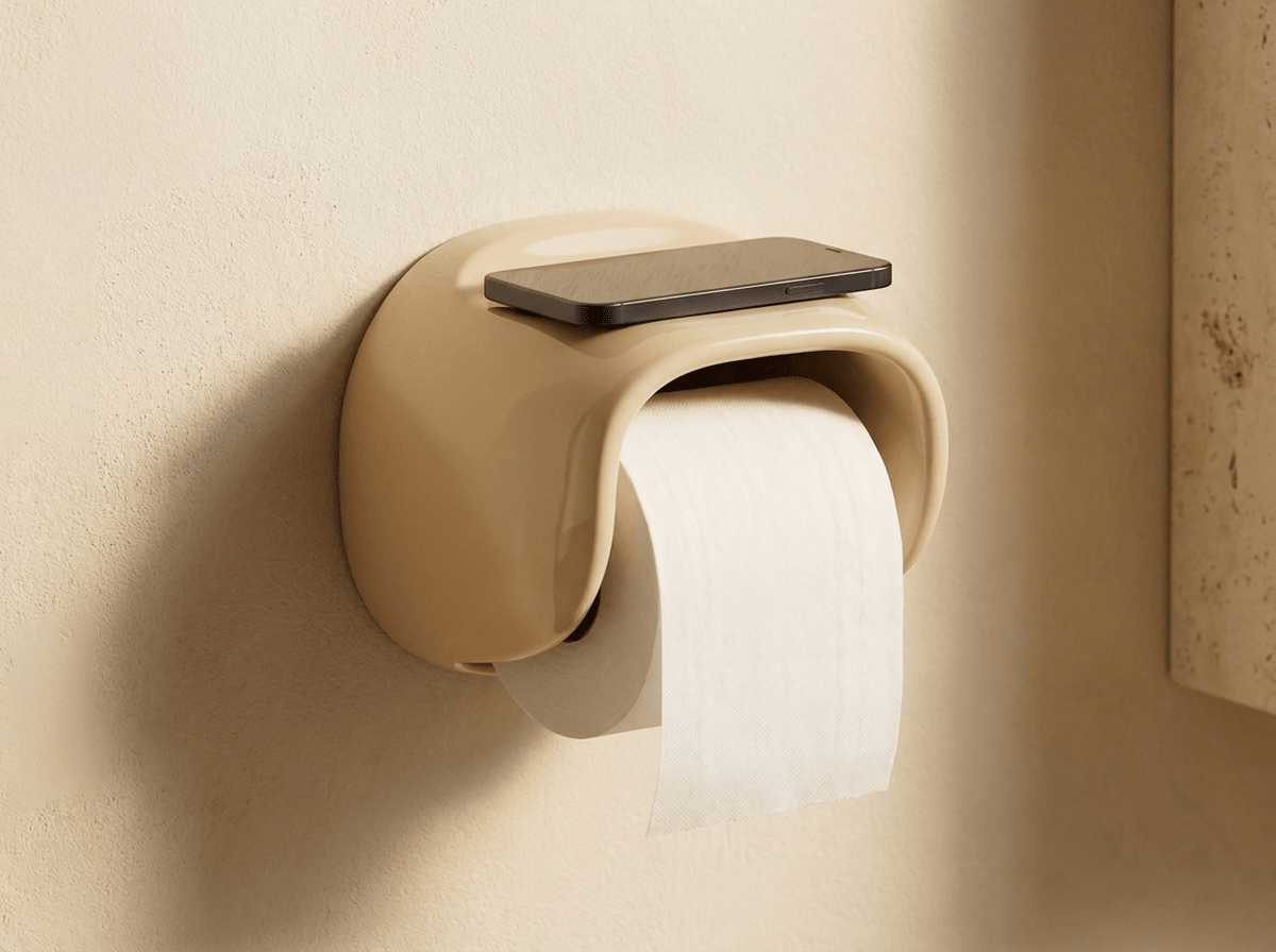 Punch-Free Wall-Mount Tissue Box | Transparent Toilet Paper Holder - Kolise