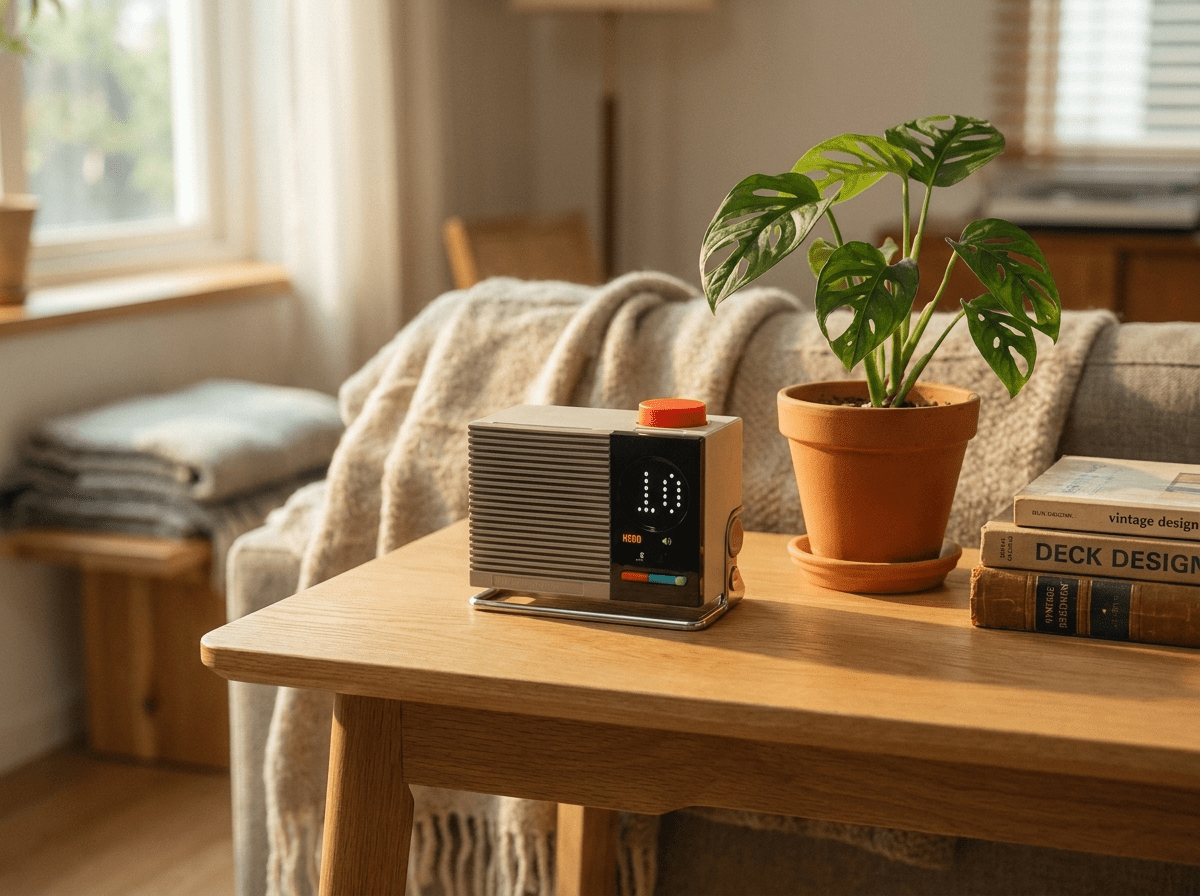Saitalin N200 | Bluetooth Desktop Speaker with Retro Design | Compact Audio Solution for Quality Sound - Kolise