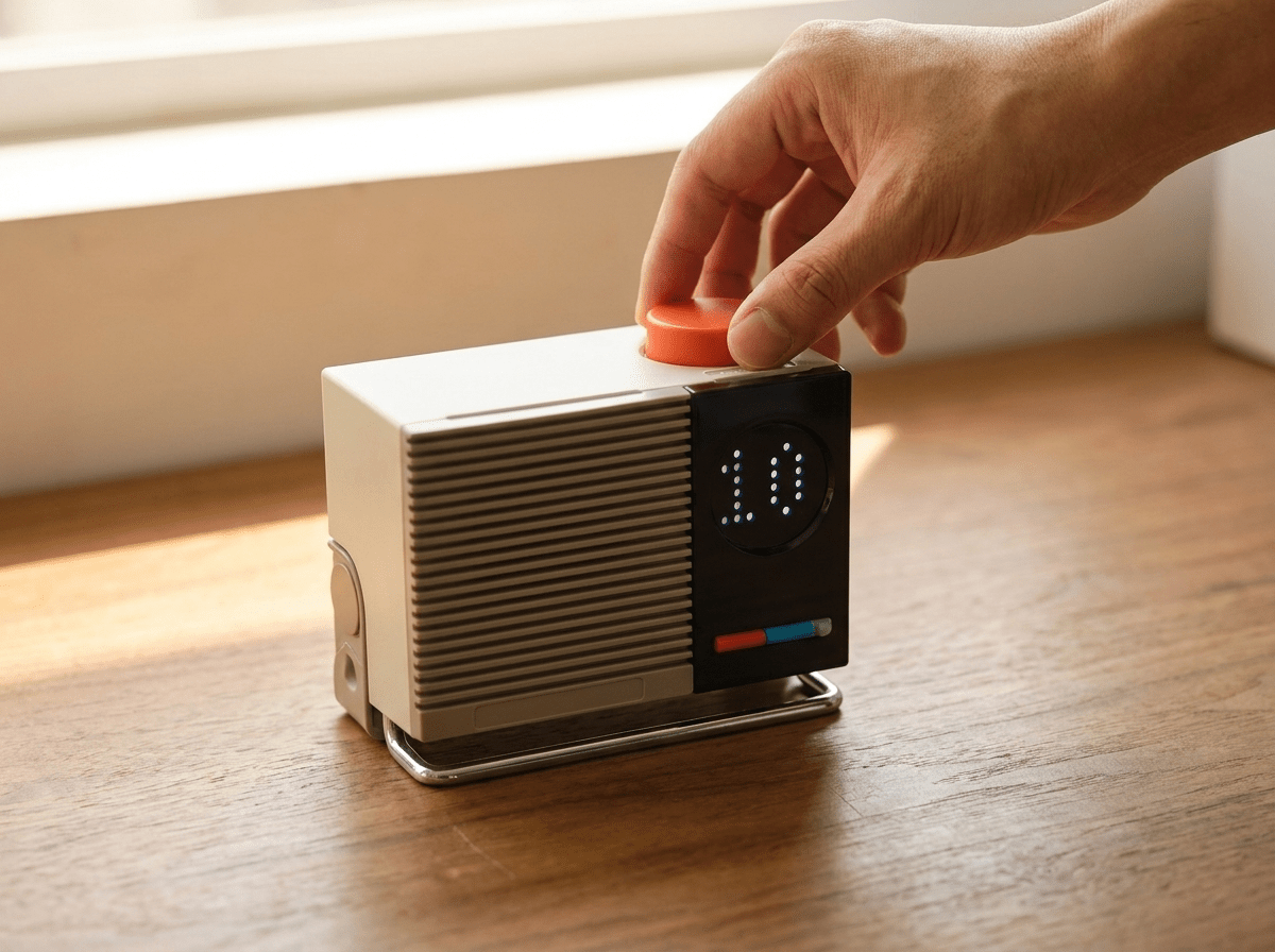 Saitalin N200 | Bluetooth Desktop Speaker with Retro Design | Compact Audio Solution for Quality Sound - Kolise