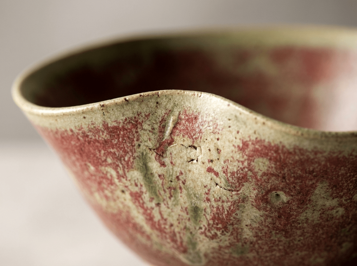 Artisan Stoneware Bowl | Handmade Ceramic Fruit & Snack Plate for Elegant Dining - Kolise