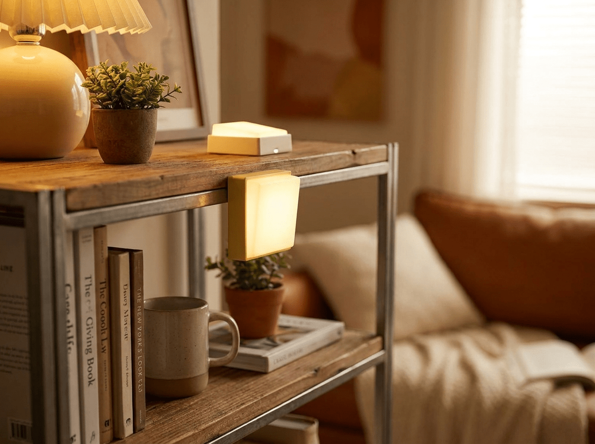 Simple LED Night Light | Rechargeable USB Magnet Design with Dimming Function for Cozy Indoor Ambiance - Kolise
