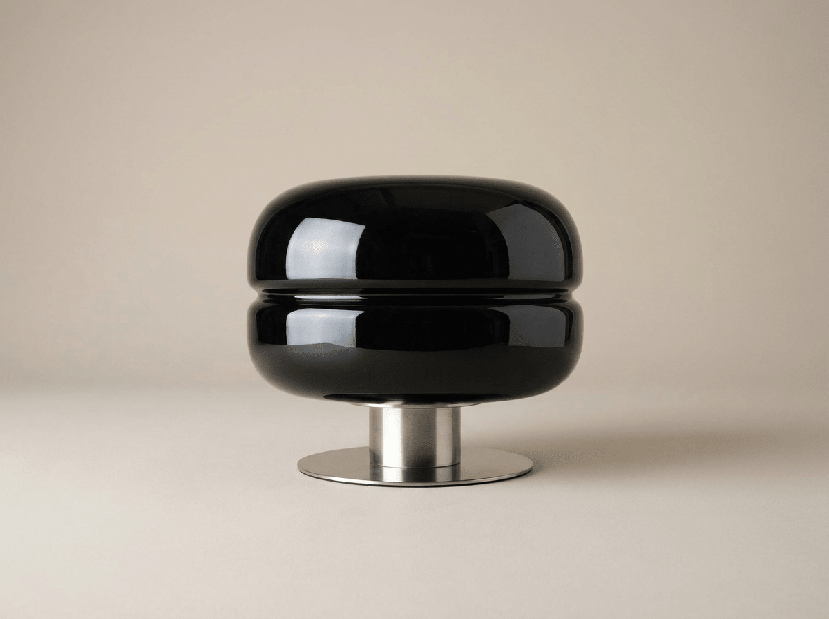 Elegant Glass Table Lamp | Minimalist LED Design for Cozy Bedroom Ambiance - Kolise