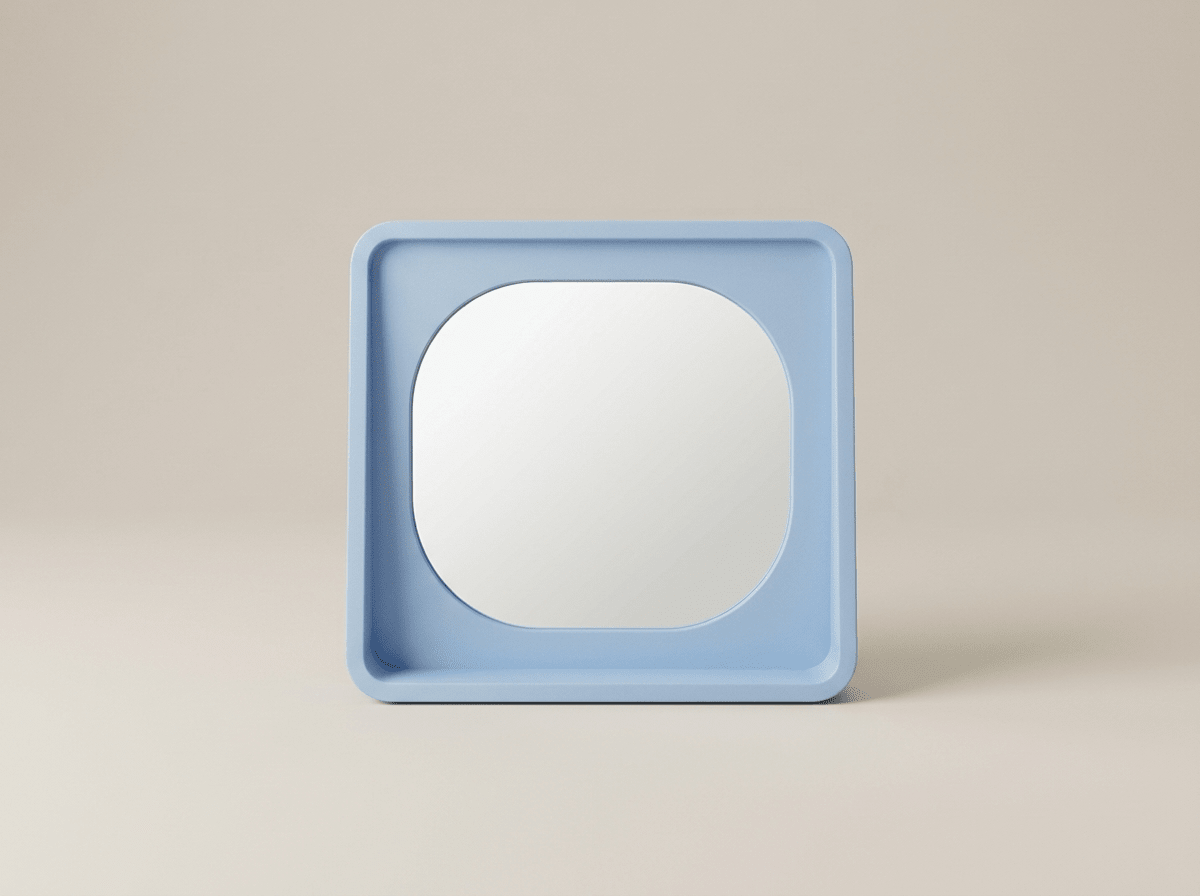 Vibrant | Makeup Mirror with HD Glass Reflection & Stylish MDF Frame | Perfect for Beauty Routine - Kolise
