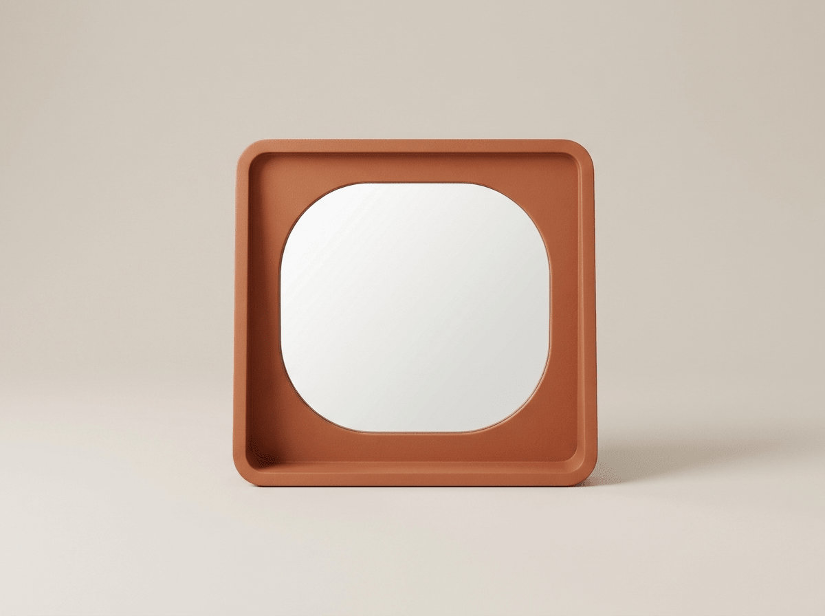 Vibrant | Makeup Mirror with HD Glass Reflection & Stylish MDF Frame | Perfect for Beauty Routine - Kolise