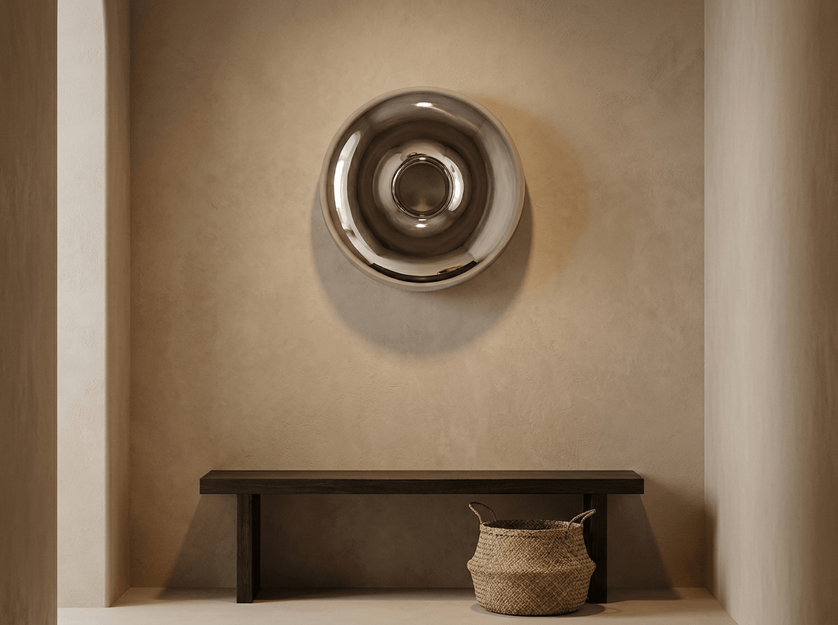 Modern Stainless Steel | Wall Art Decor with Unique Design | Stylish Metal Wall Decor for Contemporary Interiors - Kolise