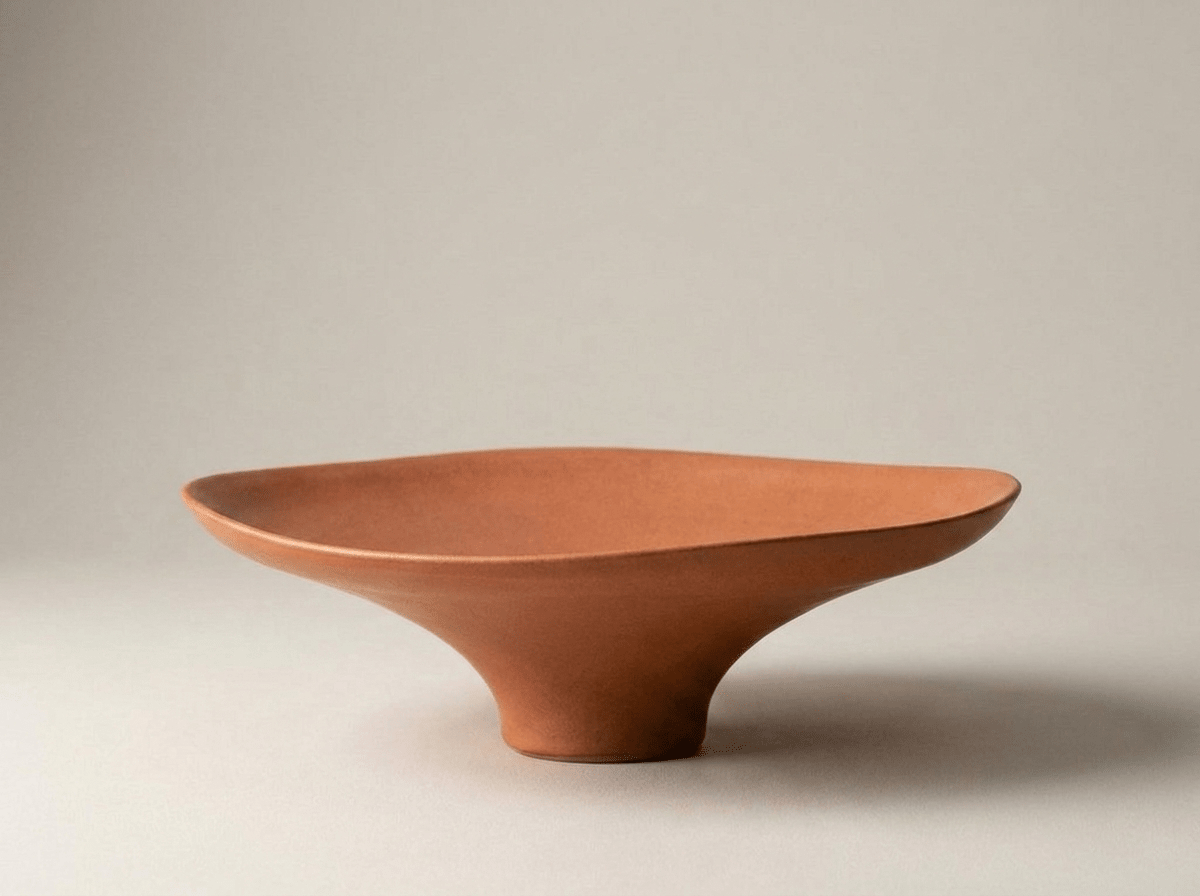 Artisan Stoneware Bowl | Handmade Ceramic Fruit & Snack Plate for Elegant Dining - Kolise