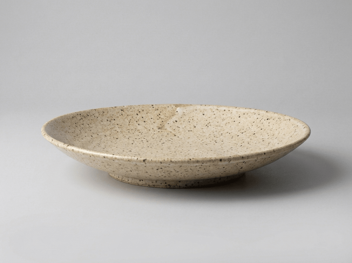 Artisan Stoneware Bowl | Handmade Ceramic Fruit & Snack Plate for Elegant Dining - Kolise