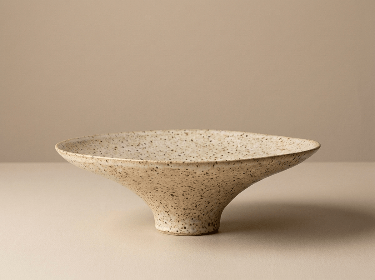 Artisan Stoneware Bowl | Handmade Ceramic Fruit & Snack Plate for Elegant Dining - Kolise