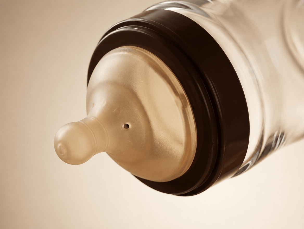 Nestling Glass Baby Bottle | Wide-Neck with Anti-Colic Valve - Kolise