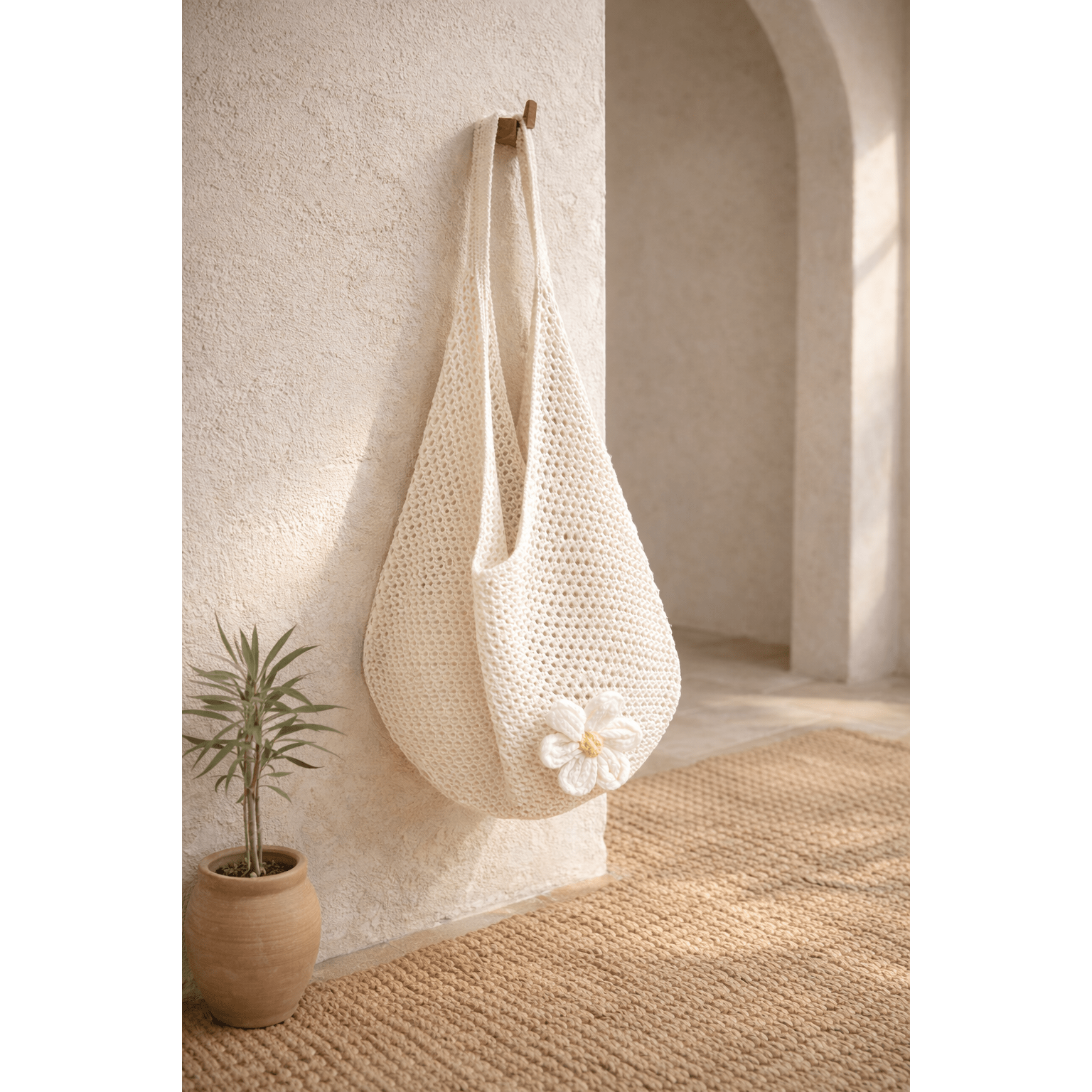 Bohemian Hollow Weave Straw Beach Bag with Large Capacity | Stylish Tote for Beach and Shopping - Kolise