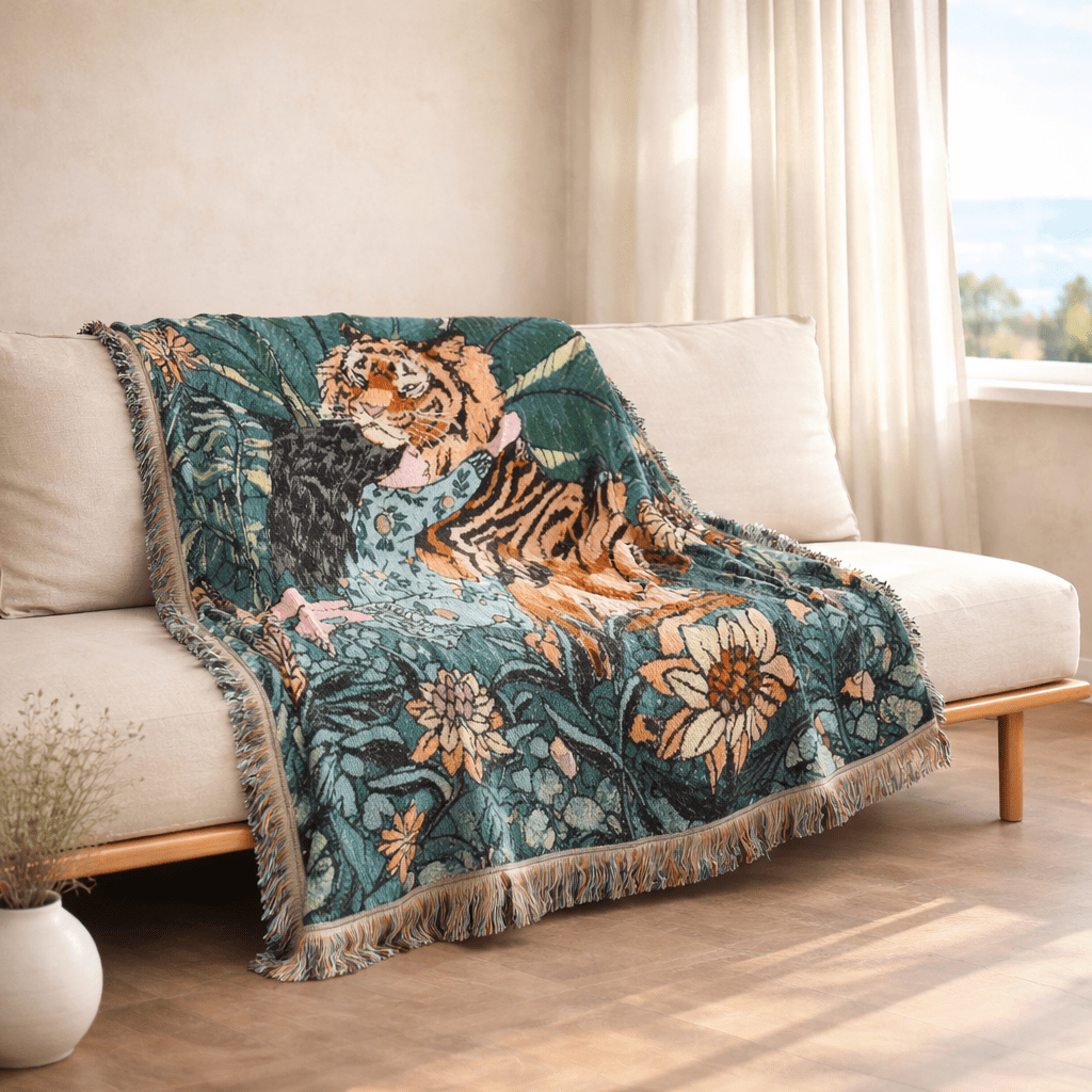 Boho Floral Picnic Blanket | Versatile Outdoor Rug for All Seasons - Kolise