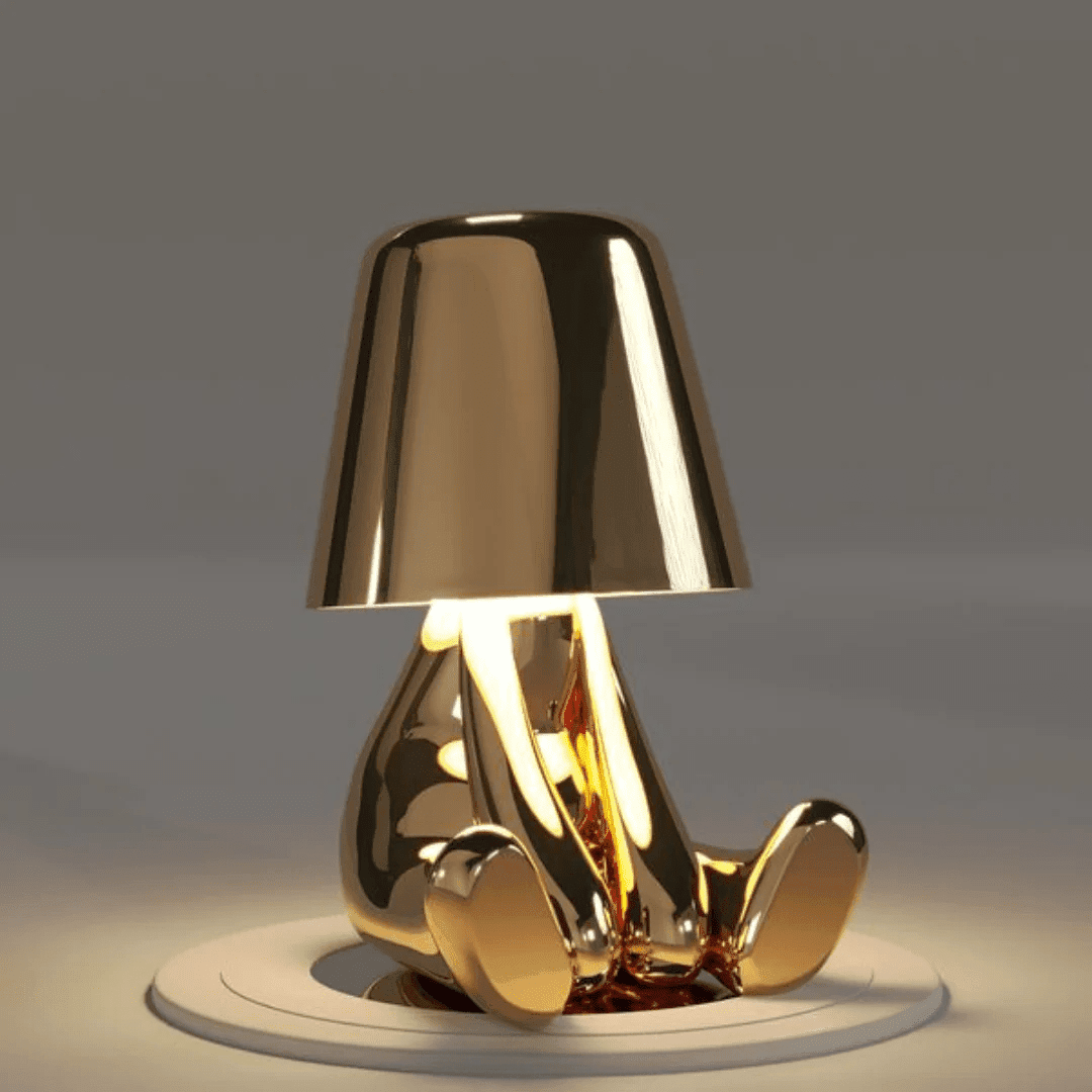 Whimsical Humanoid Resin Floor Lamp with Touch Control - Kolise