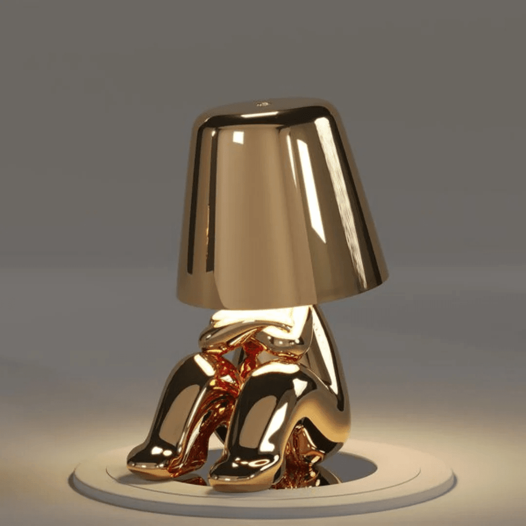 Whimsical Humanoid Resin Floor Lamp with Touch Control - Kolise