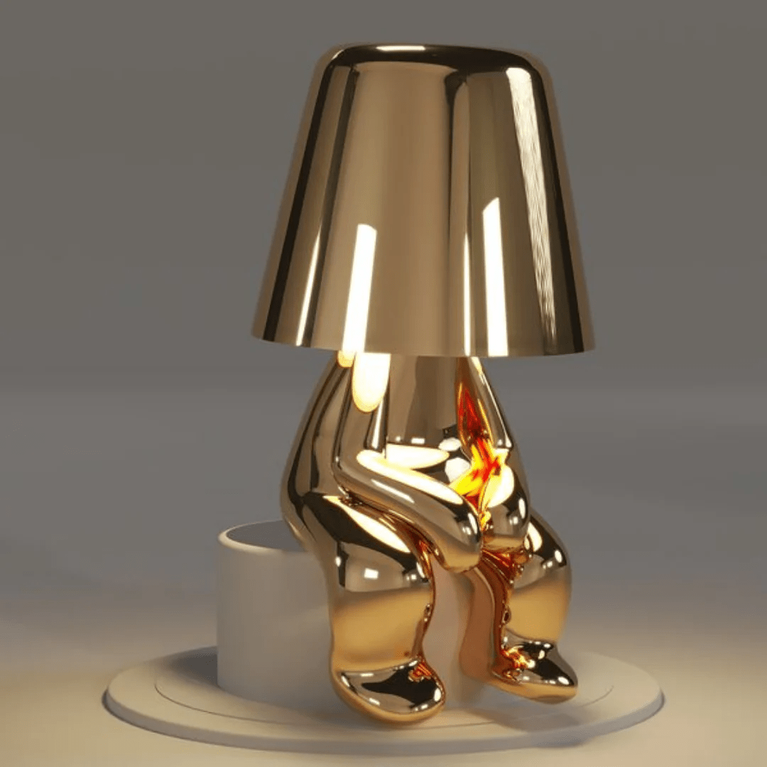 Whimsical Humanoid Resin Floor Lamp with Touch Control - Kolise
