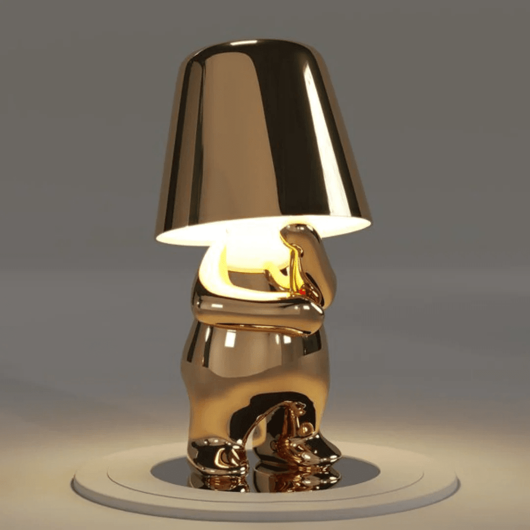 Whimsical Humanoid Resin Floor Lamp with Touch Control - Kolise