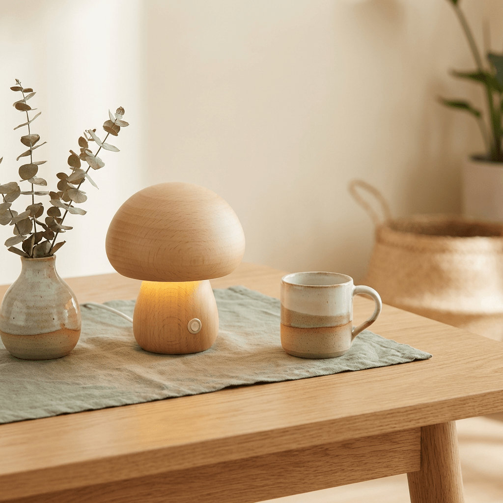 Timber Mushroom Lamp - Kolise