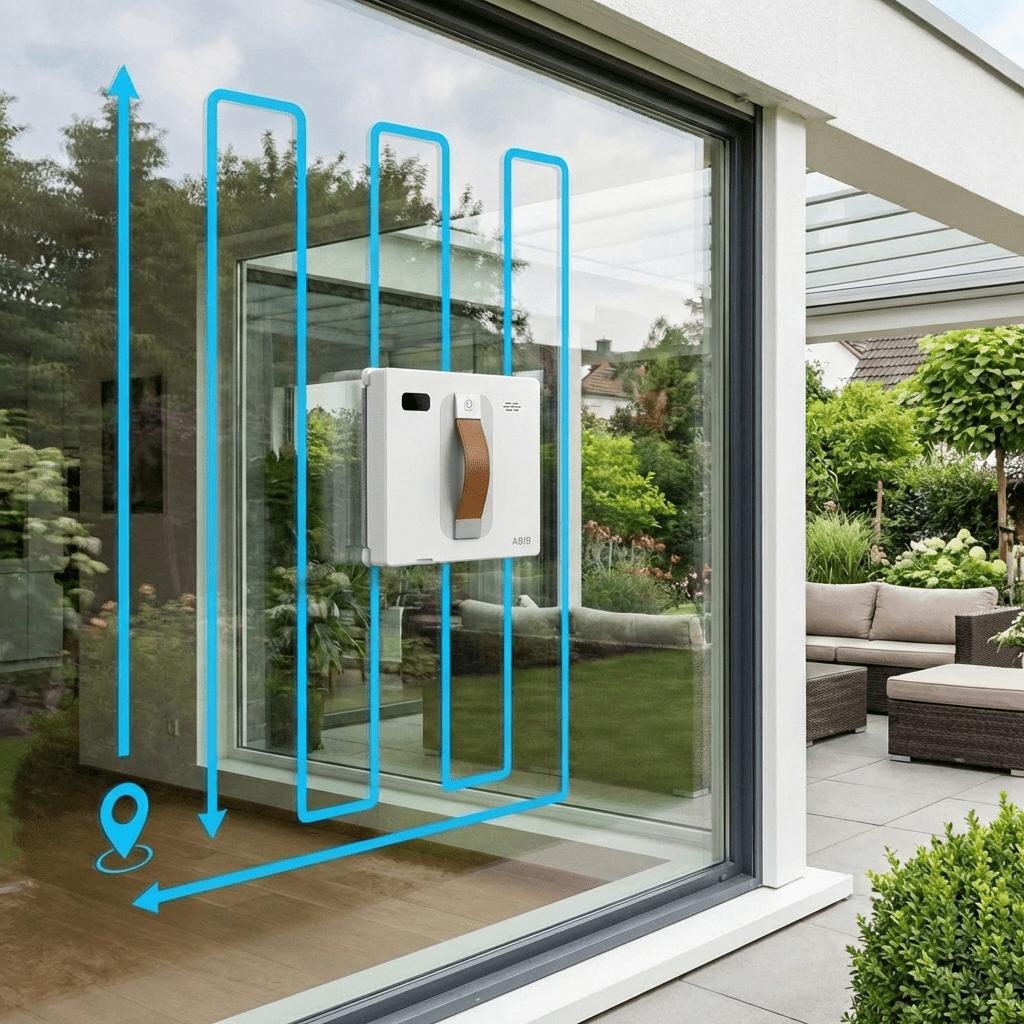 Smart Home | Window Cleaner Robot with Dual Ultrasonic Spray | AI Wiping for Effortless Cleaning - Kolise