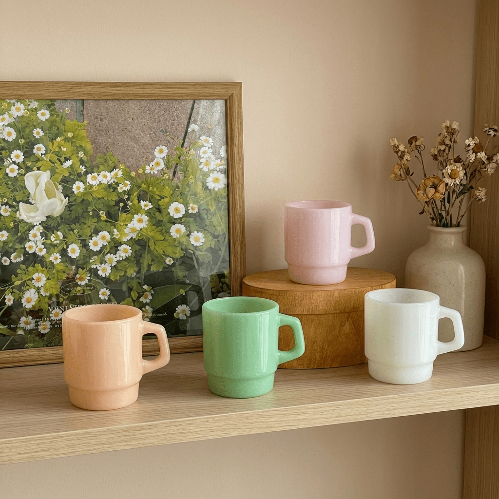Vibrant Glass Jade Mug - Kolise