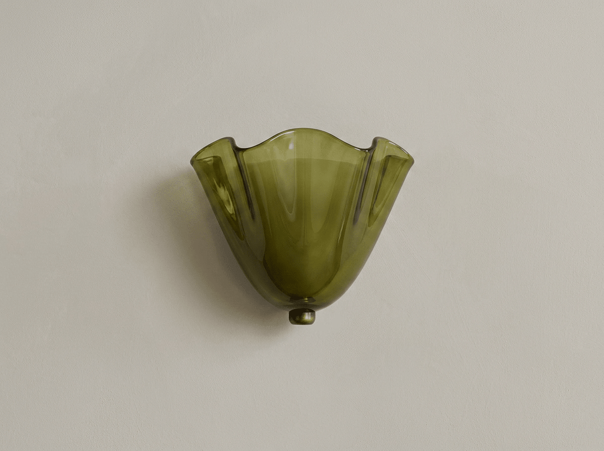Willow Glass and Brass LED Wall Sconce - Kolise