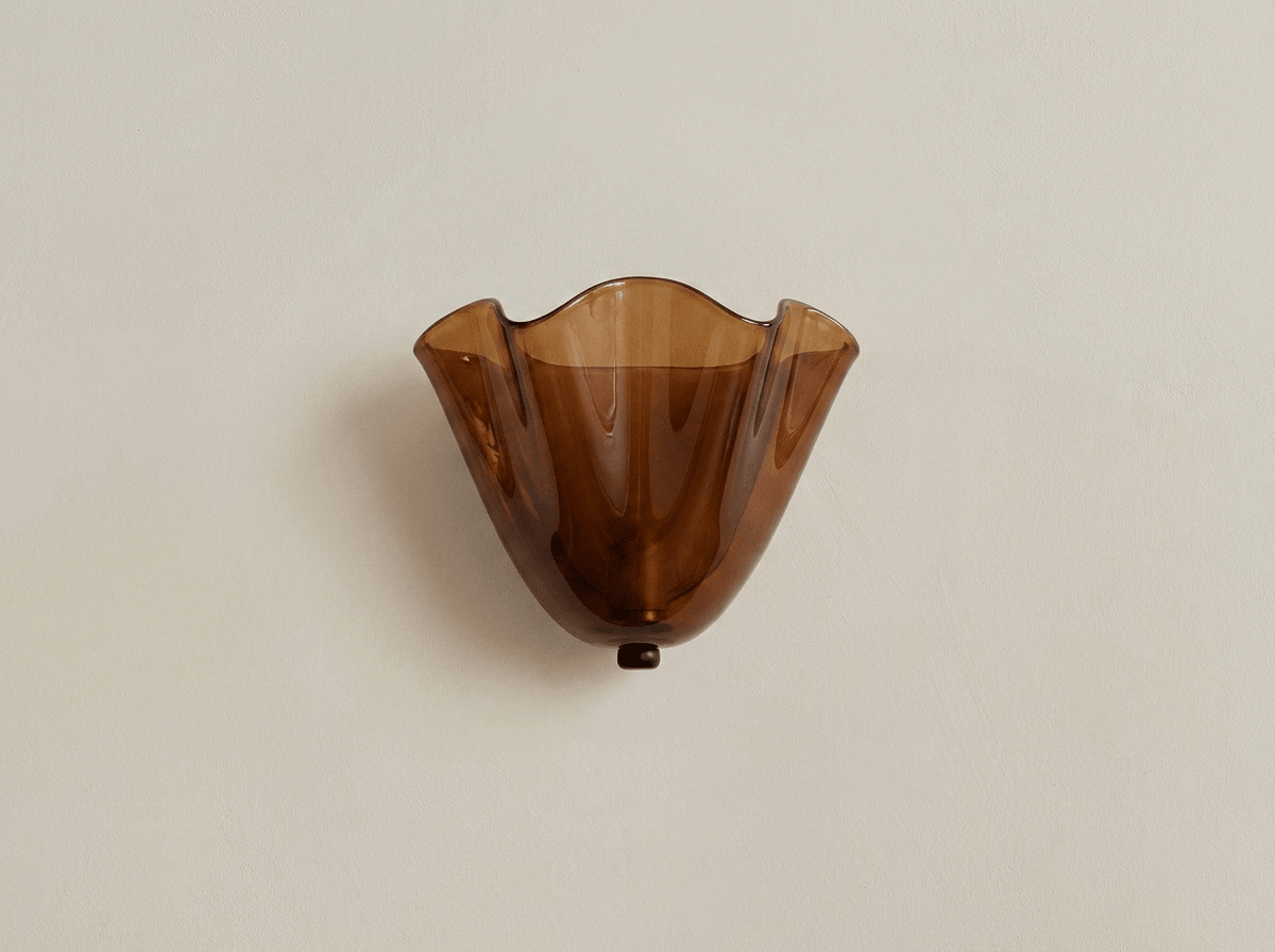 Willow Glass and Brass LED Wall Sconce - Kolise